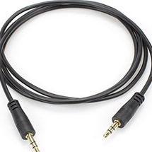 Cable estéreo auxiliar macho a macho de 3,5 mm