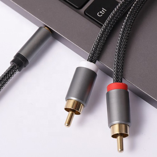 Stereofoniczny kabel audio 3,5 mm do 2RCA