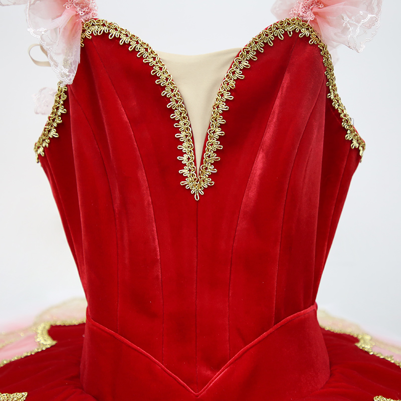 Stage Dancewear Red Tutu Dress