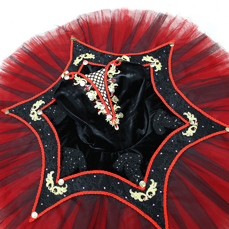 Ballet Costume Red Tutu Ballet Dress For Girls
