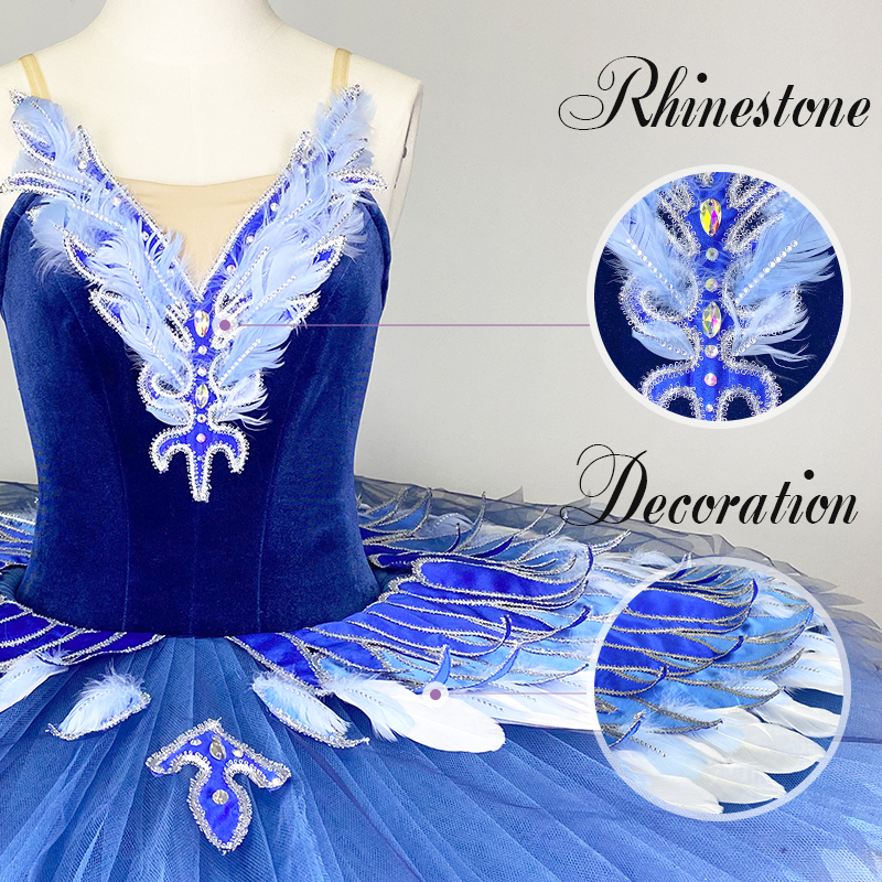 Blue Bird Ballet Tutu Costumes For Girls