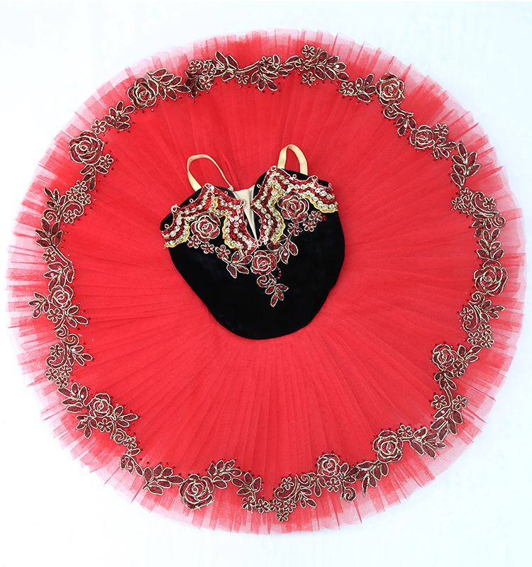 Red Rose Stage Ballet Dress