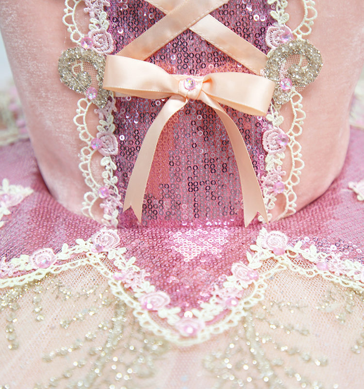 Pink Cute Velvet Ballerina Dress