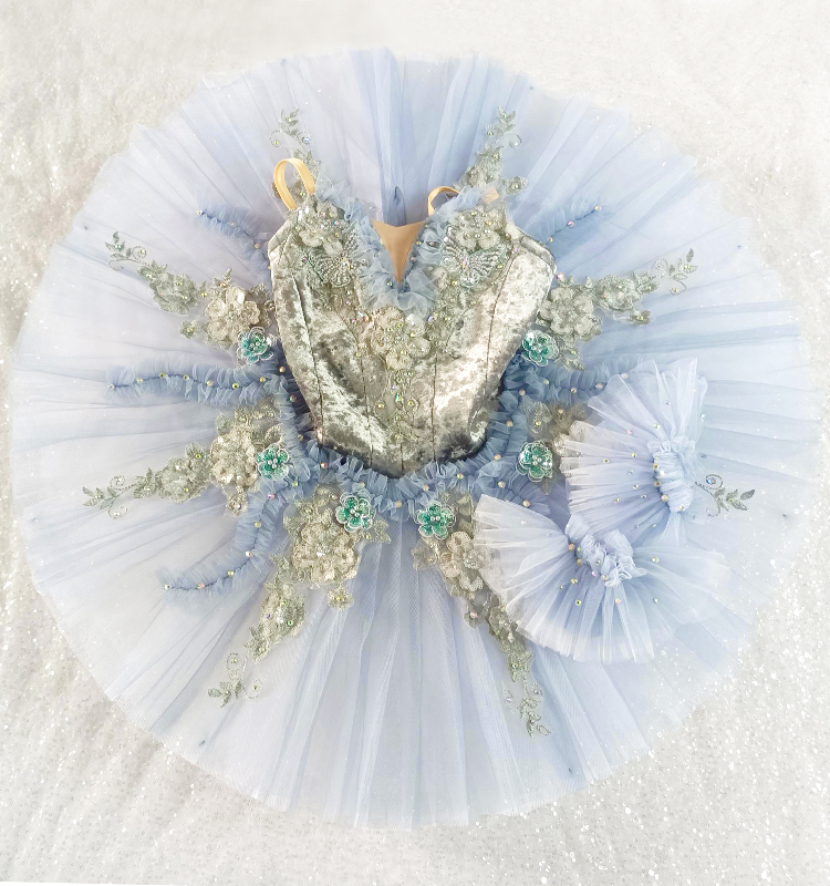 Blue Butterfly Ballet Dress