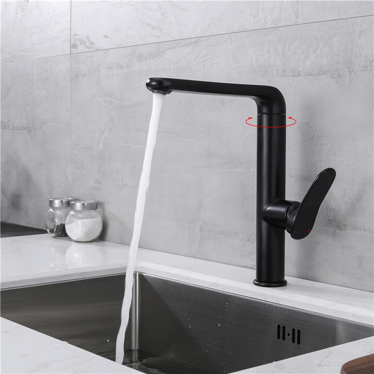 Black Square Kitchen Faucet