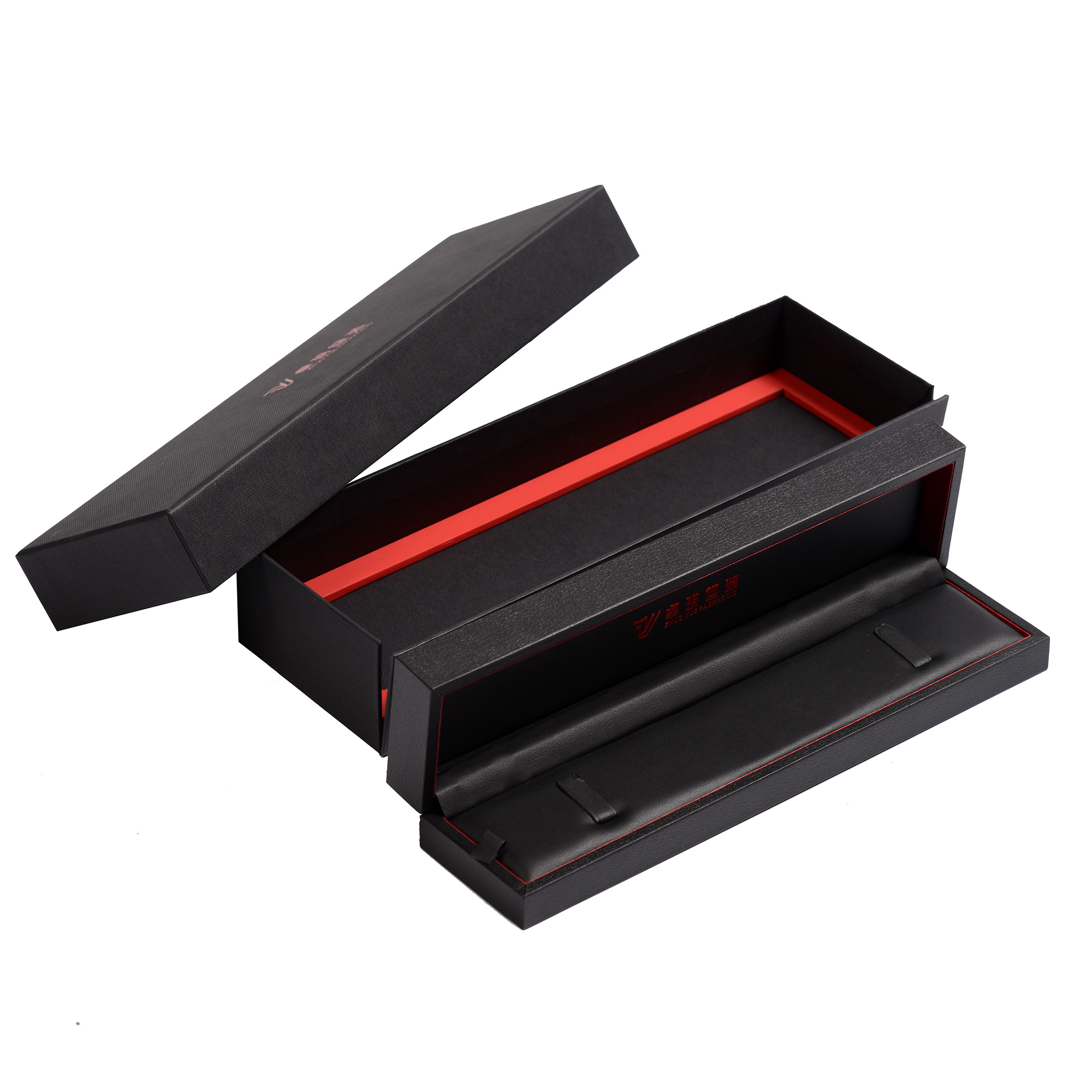 Black filled paper medium and high-grade plastic watch box