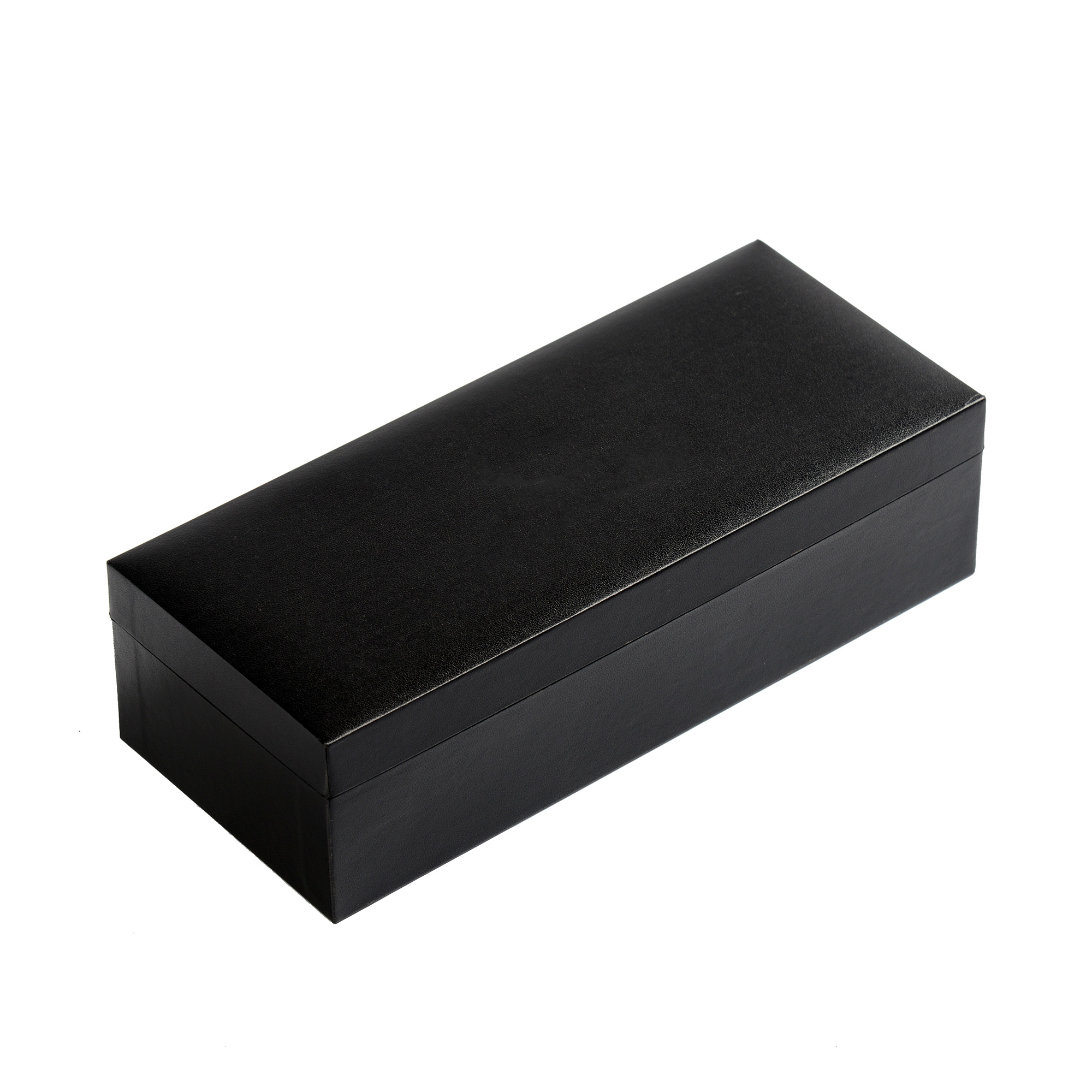 Black leather-filled paper set paper watch box