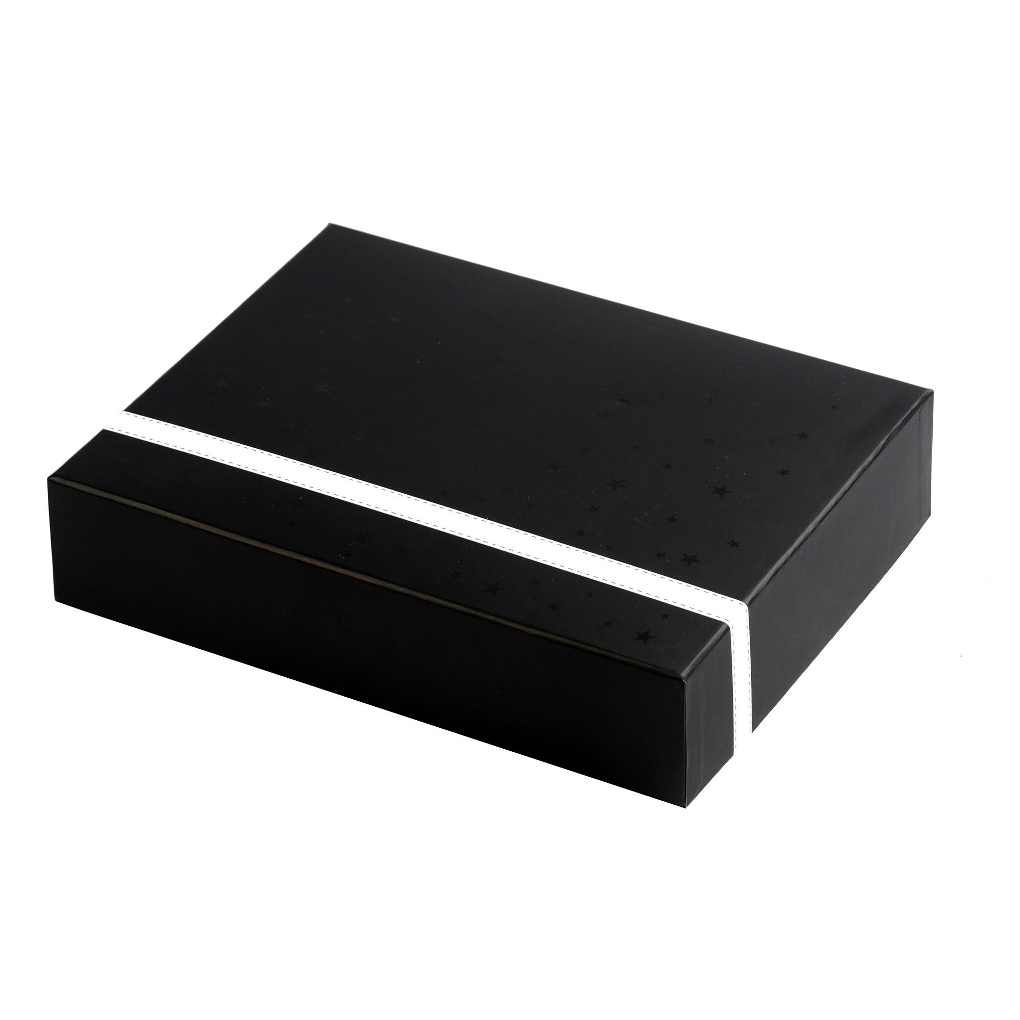 Black printed paper gift box