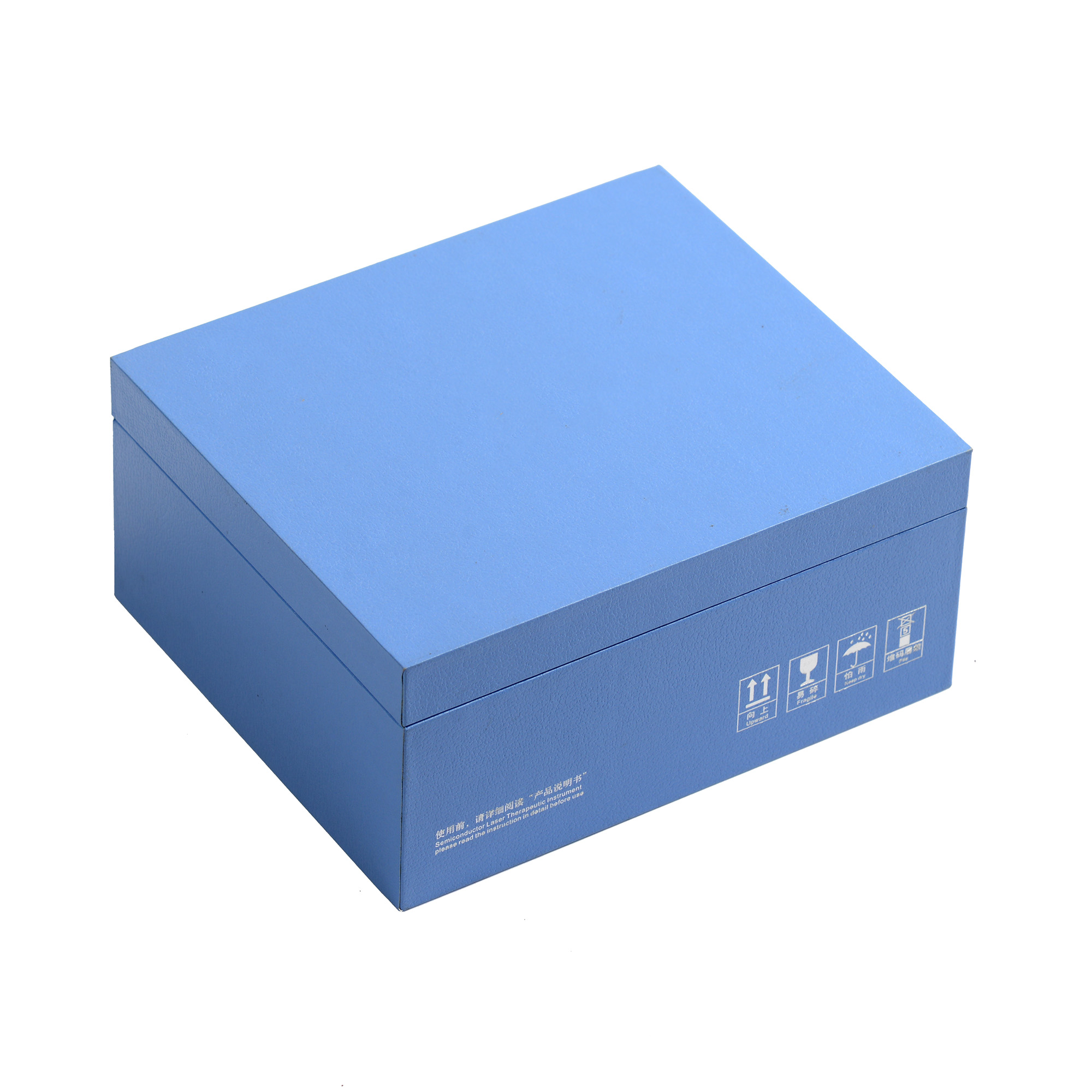 Blue leather-filled paper medical and health products plastic electronic product box