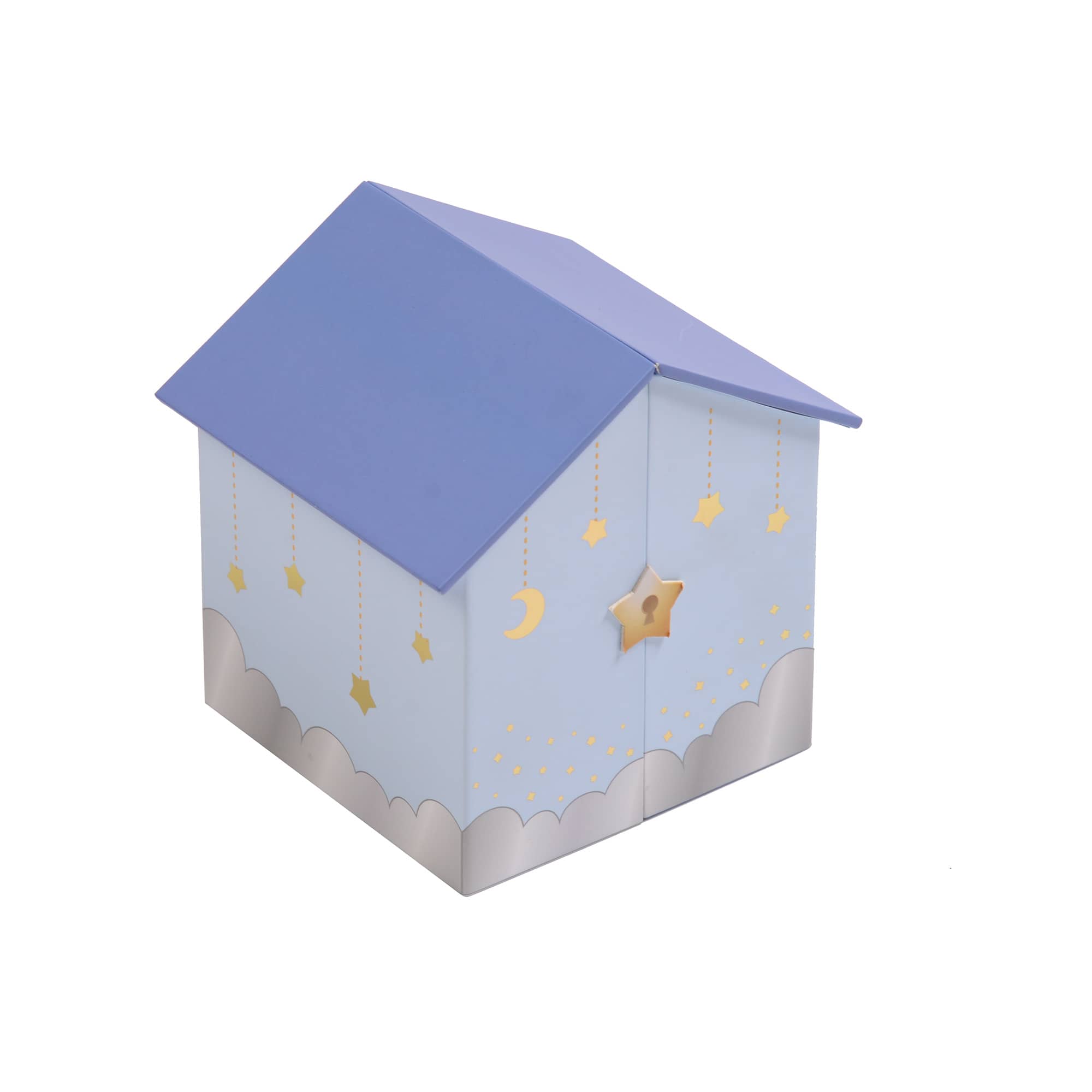 Blue printing paper "Fuxing Baby" paper jewelry box