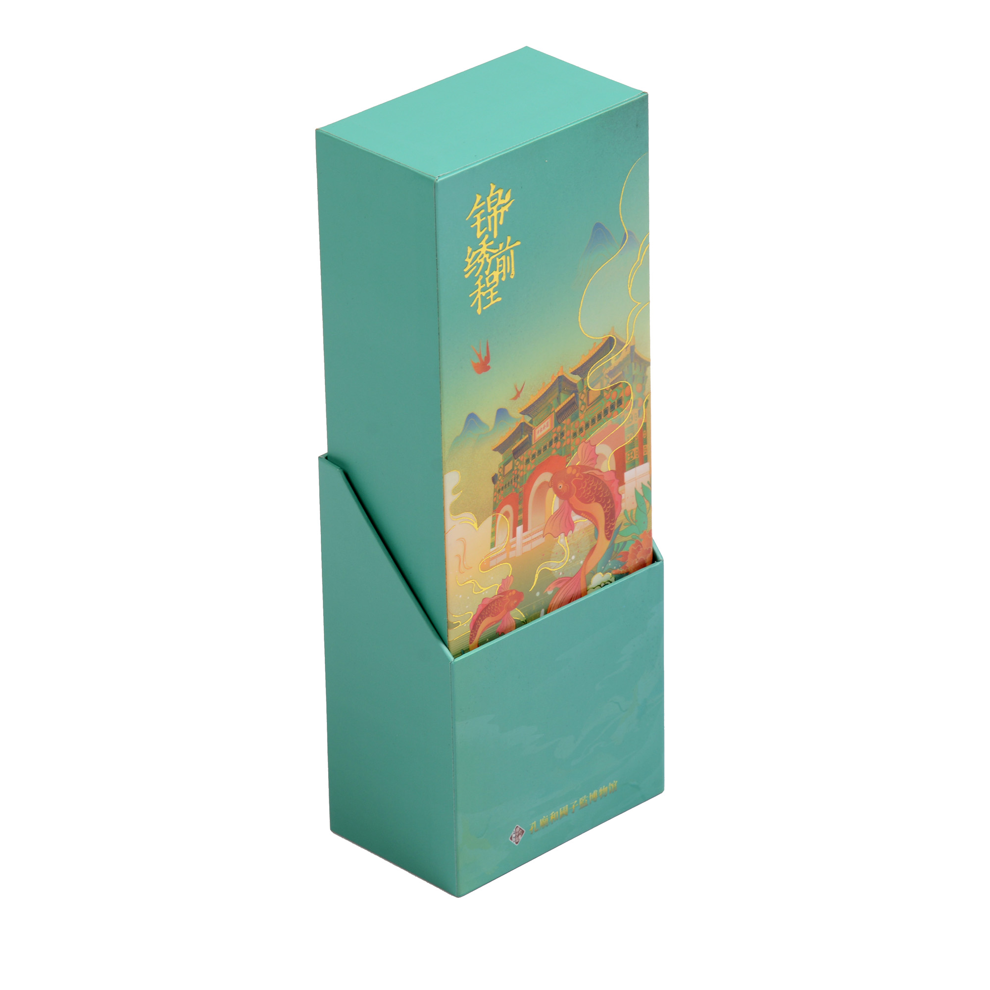 Blue printing paper commemorative coin paper precious metal packaging box