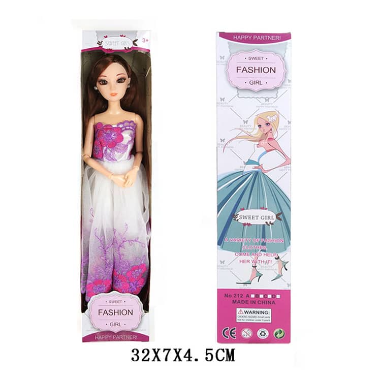 Doll packing box paper packaging box for doll kids toy