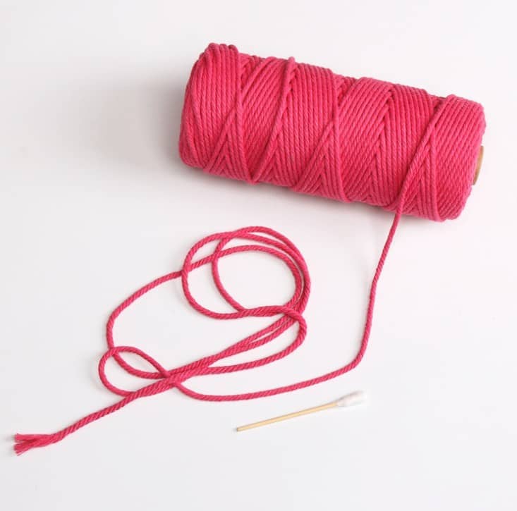 Colorful decorative cotton rope