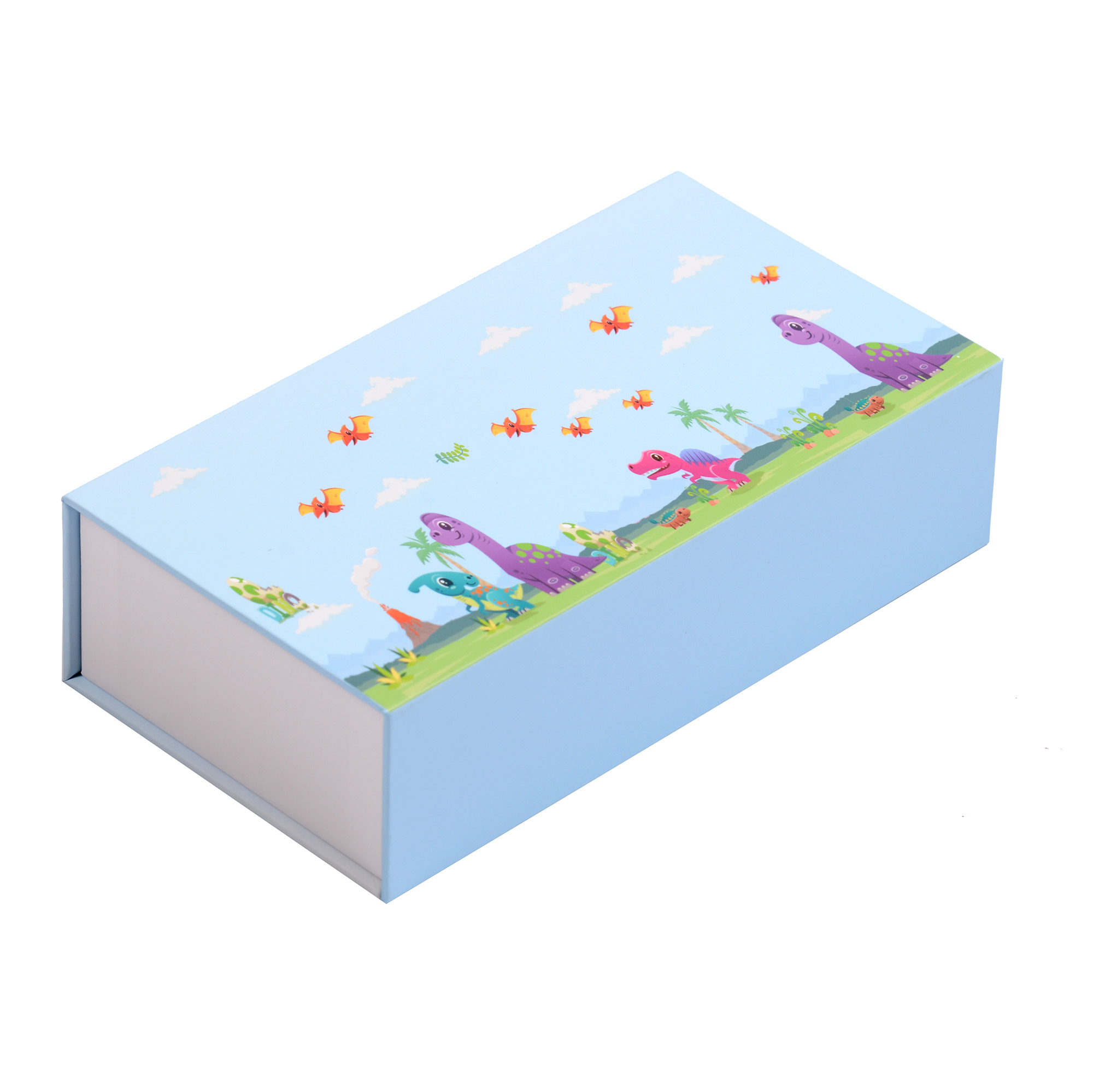 Colorful flip paper cosmetic box