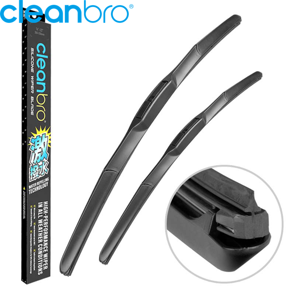 Wiper Blades Universal U/j Type Soft Frameless Bracketless Auto Car Windshield Wiper
