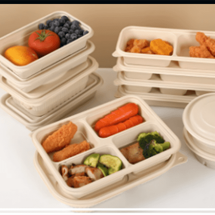 Disposable environmentally friendly degradable lunch box