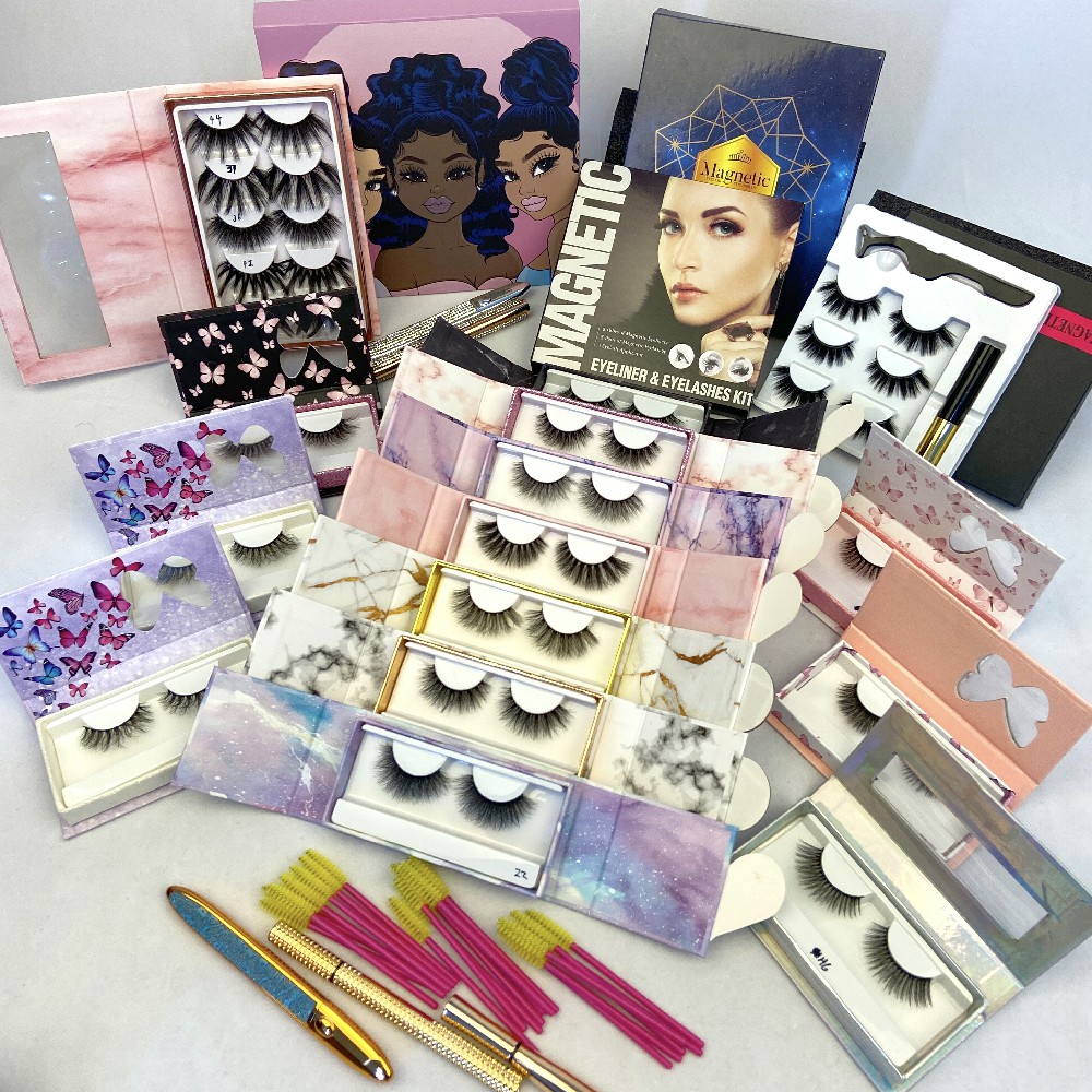 Free Shipping Sample Custom Design Empty Eyelash Eyeshadow Makeup Palette Packaging Gift Paper Box