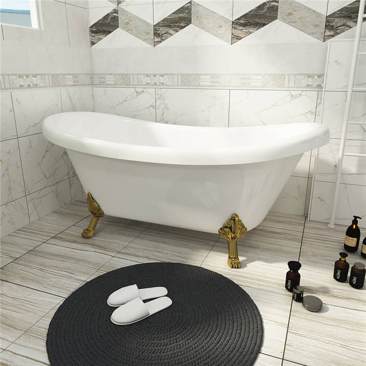 Golden Free Standing Bathtub