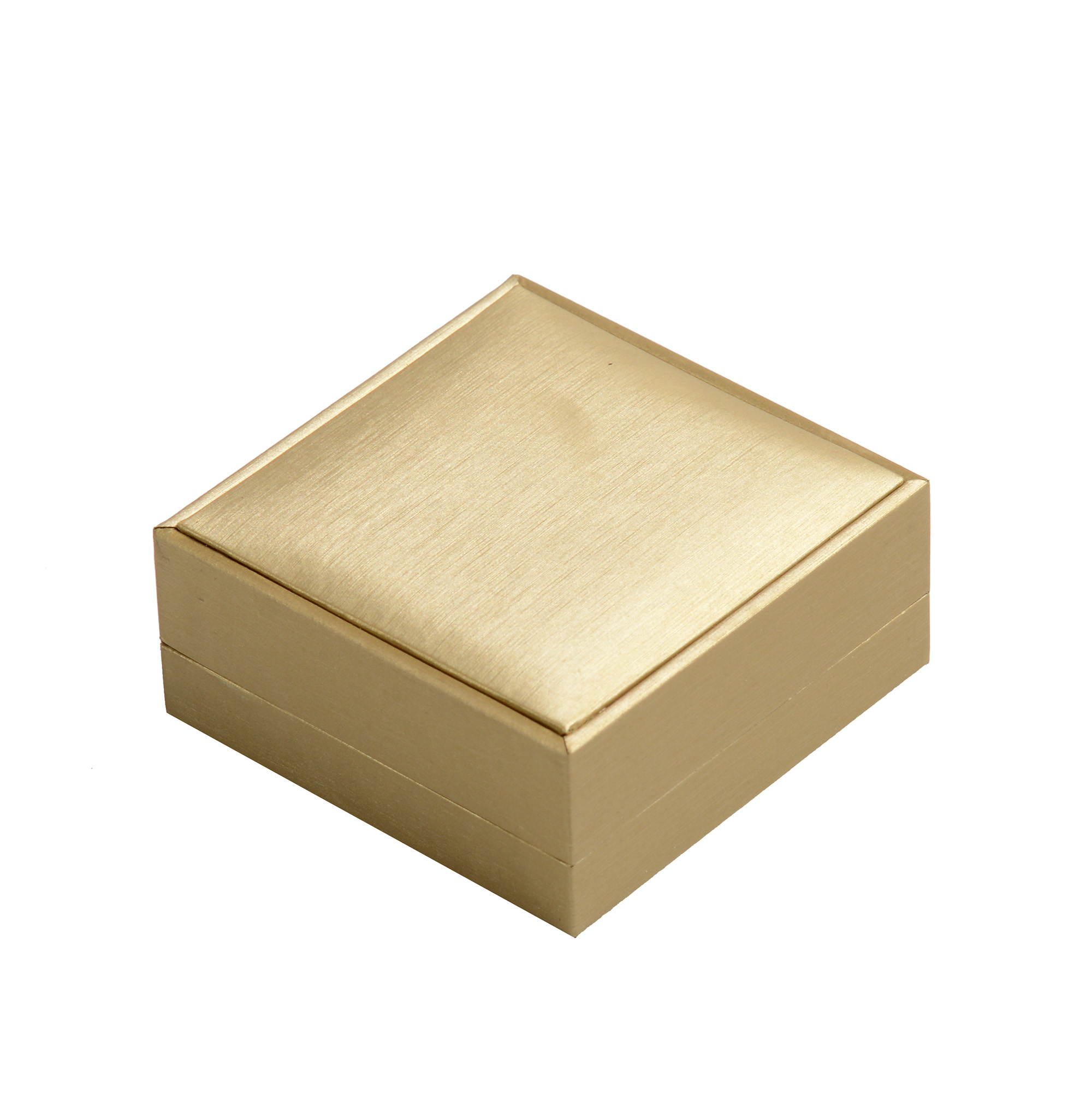 Light yellow brushed plastic jewellery box