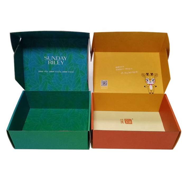 Wholesale custom printed unique corrugated shipping boxes custom logo cardboard mailer box
