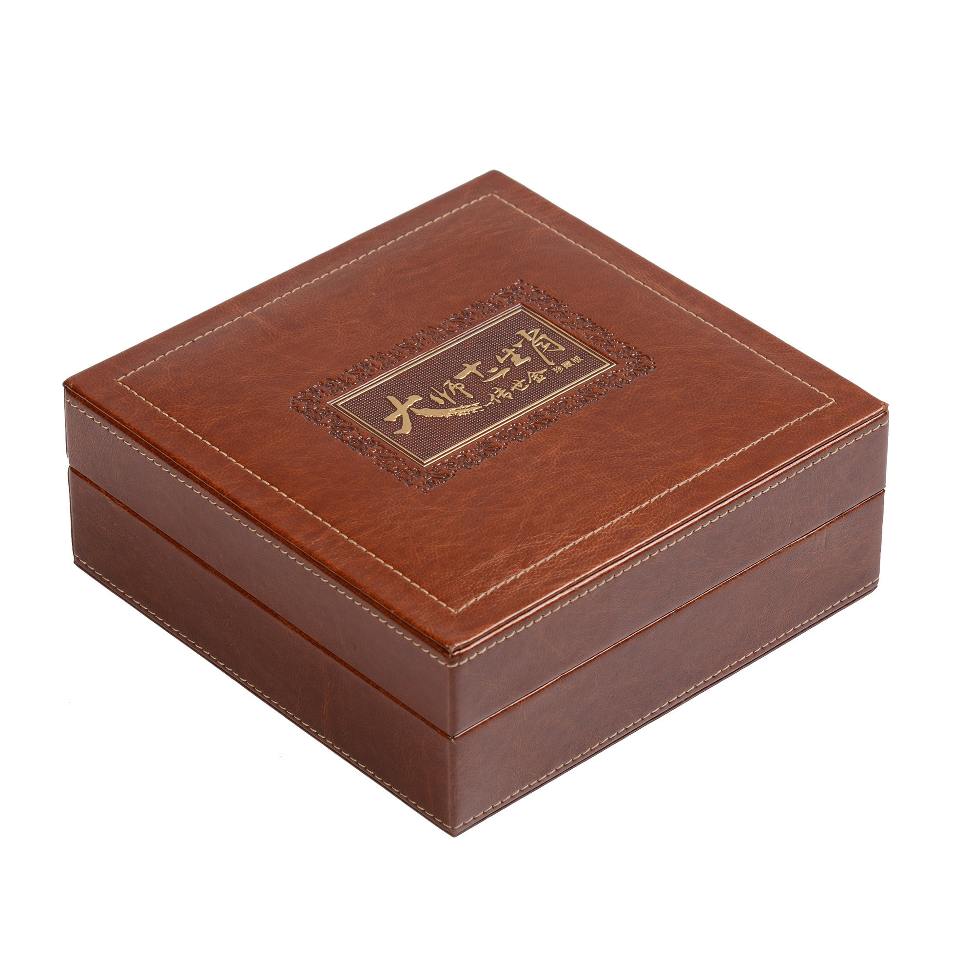 Pecious metal packing box of PU Leather commemorative coins