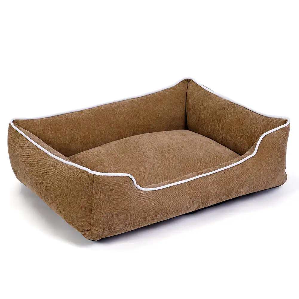 Pet plush dog bed