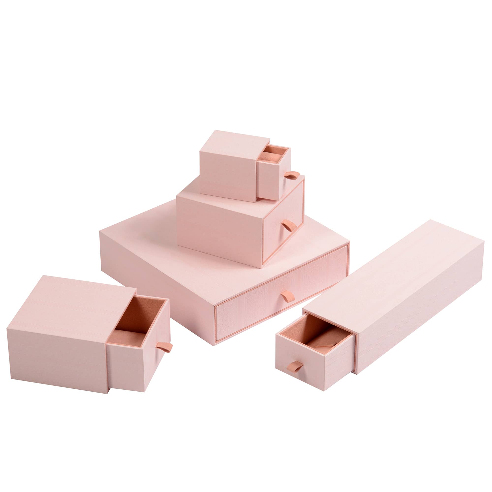 Pink drawer plastic  jewelry box