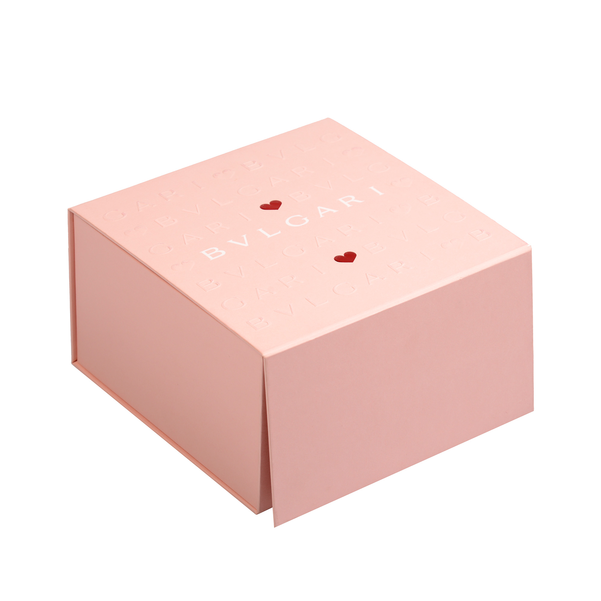 Pink collapsible paper gift box