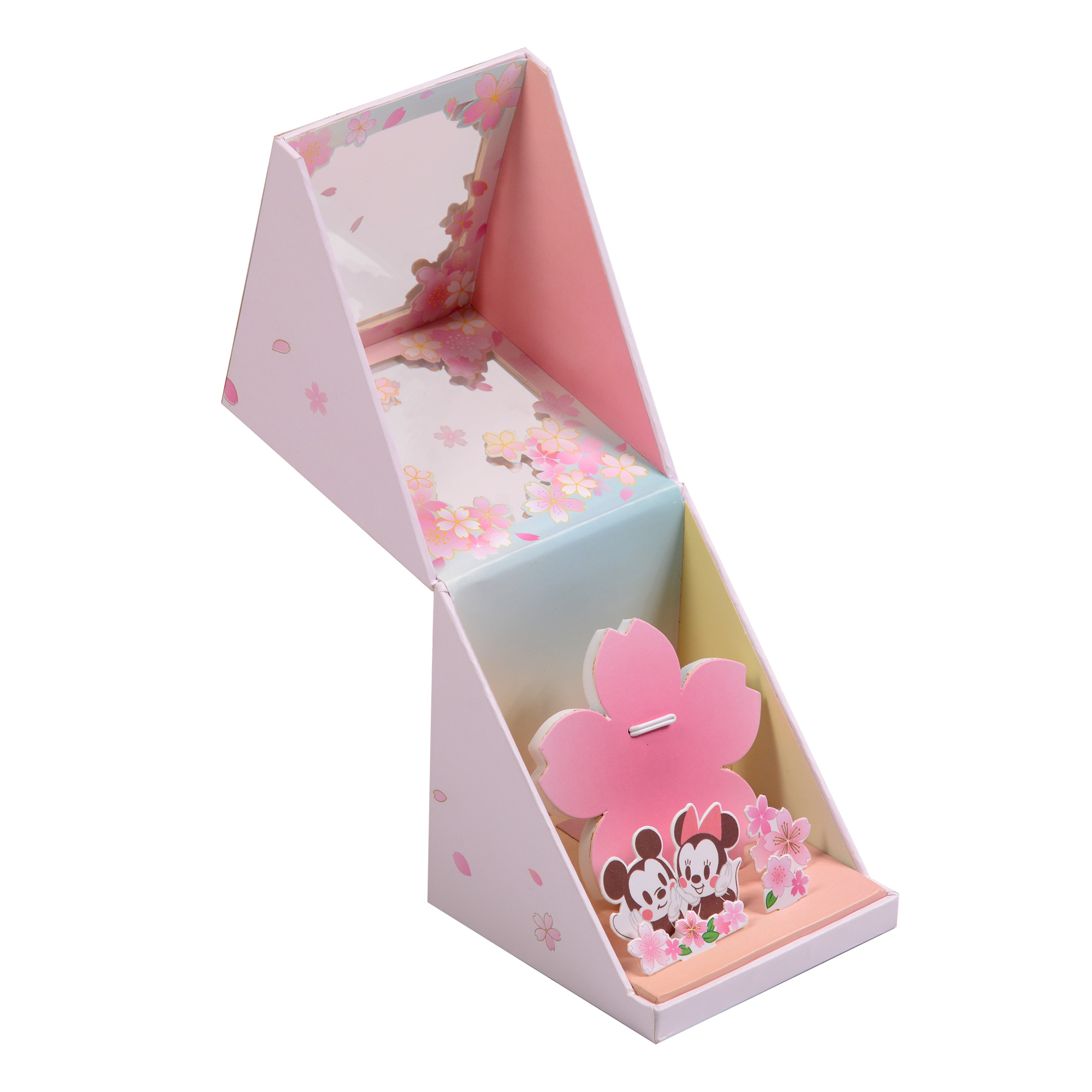 Pink paper carving souvenir paper precious metal box