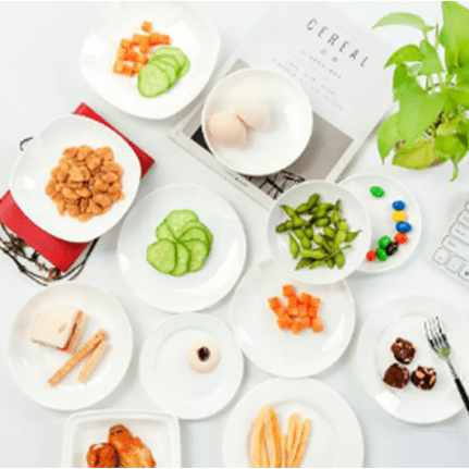 Pure White Snack Plate 