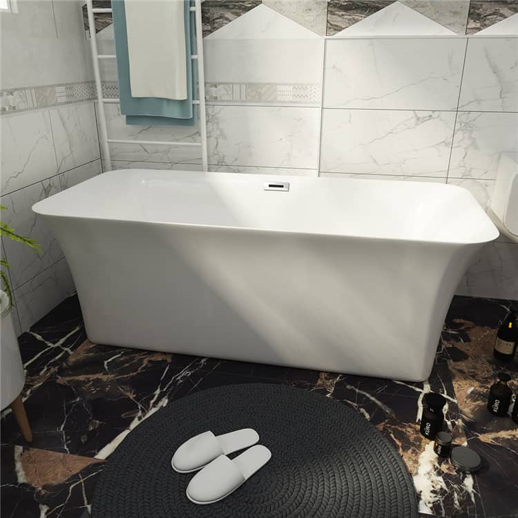 Rectangular  Sloping Free Standing Bathtub