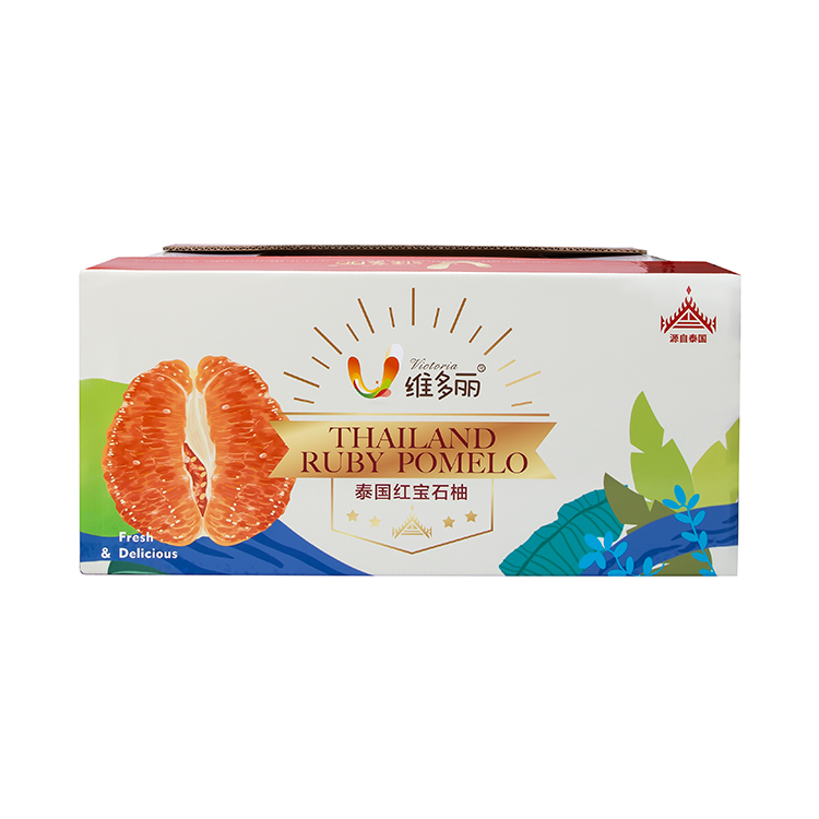 Red pomelo packaging box