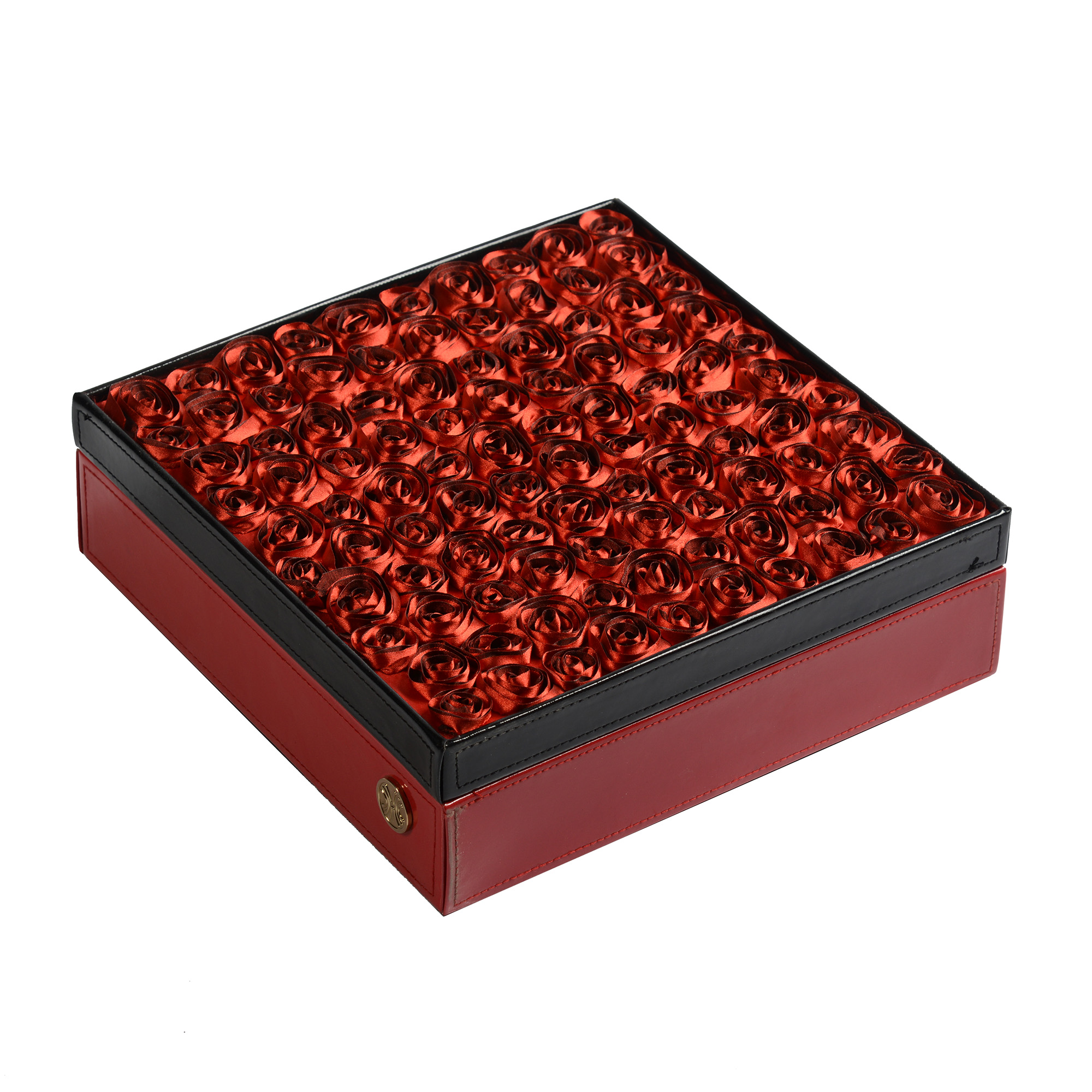 Rose PU leather gift box