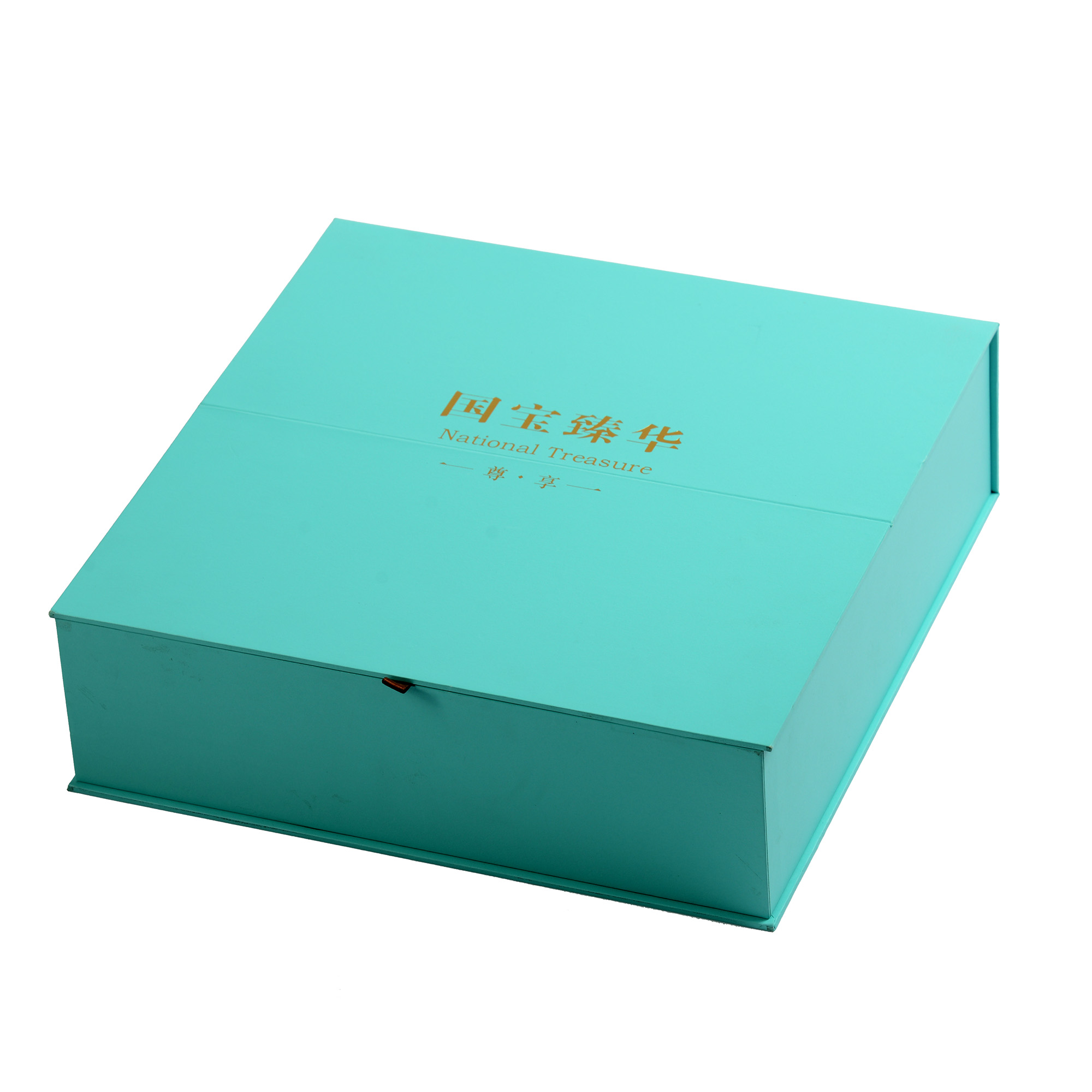 Sky-blue paper precious metal packing box