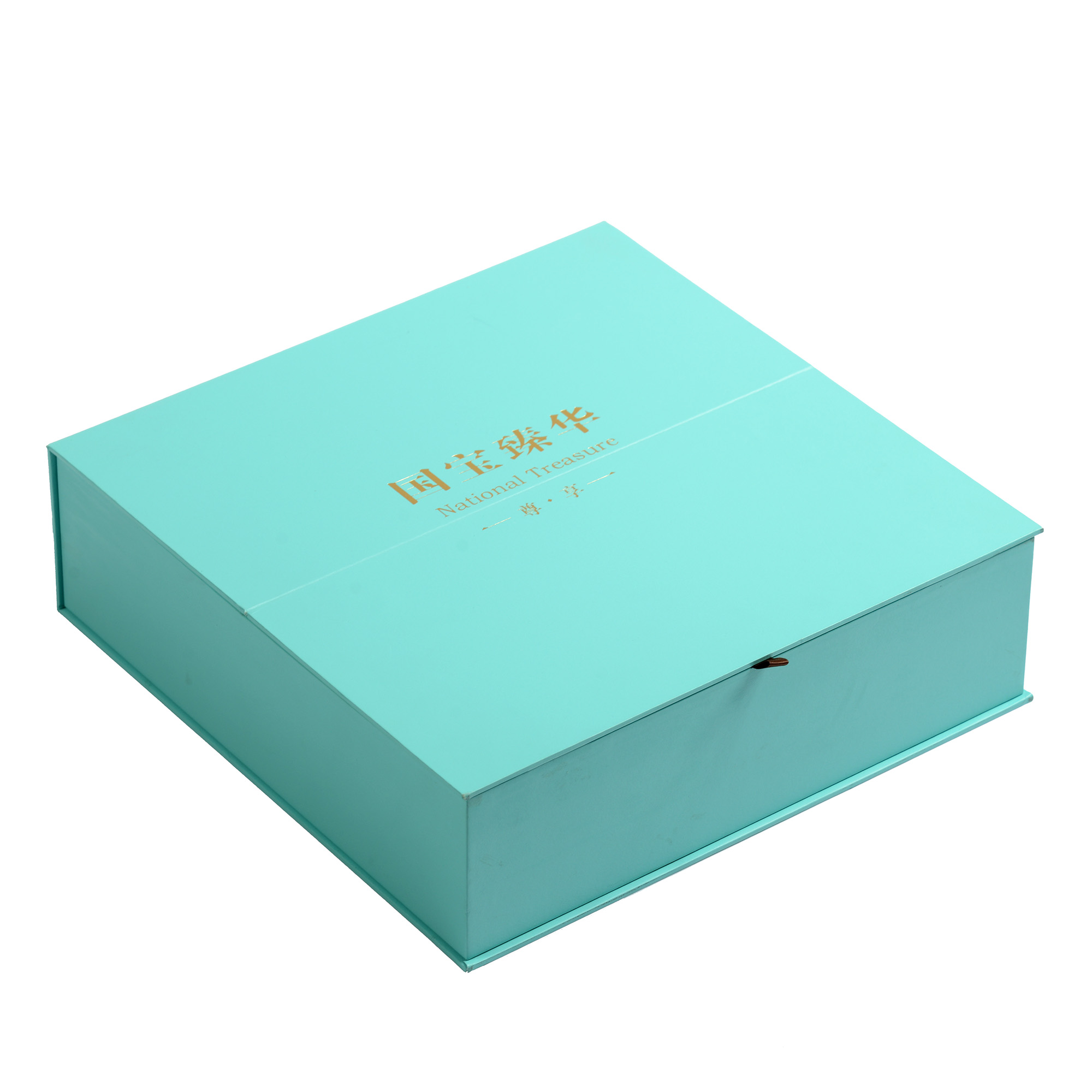 Sky-blue paper precious metal packing box