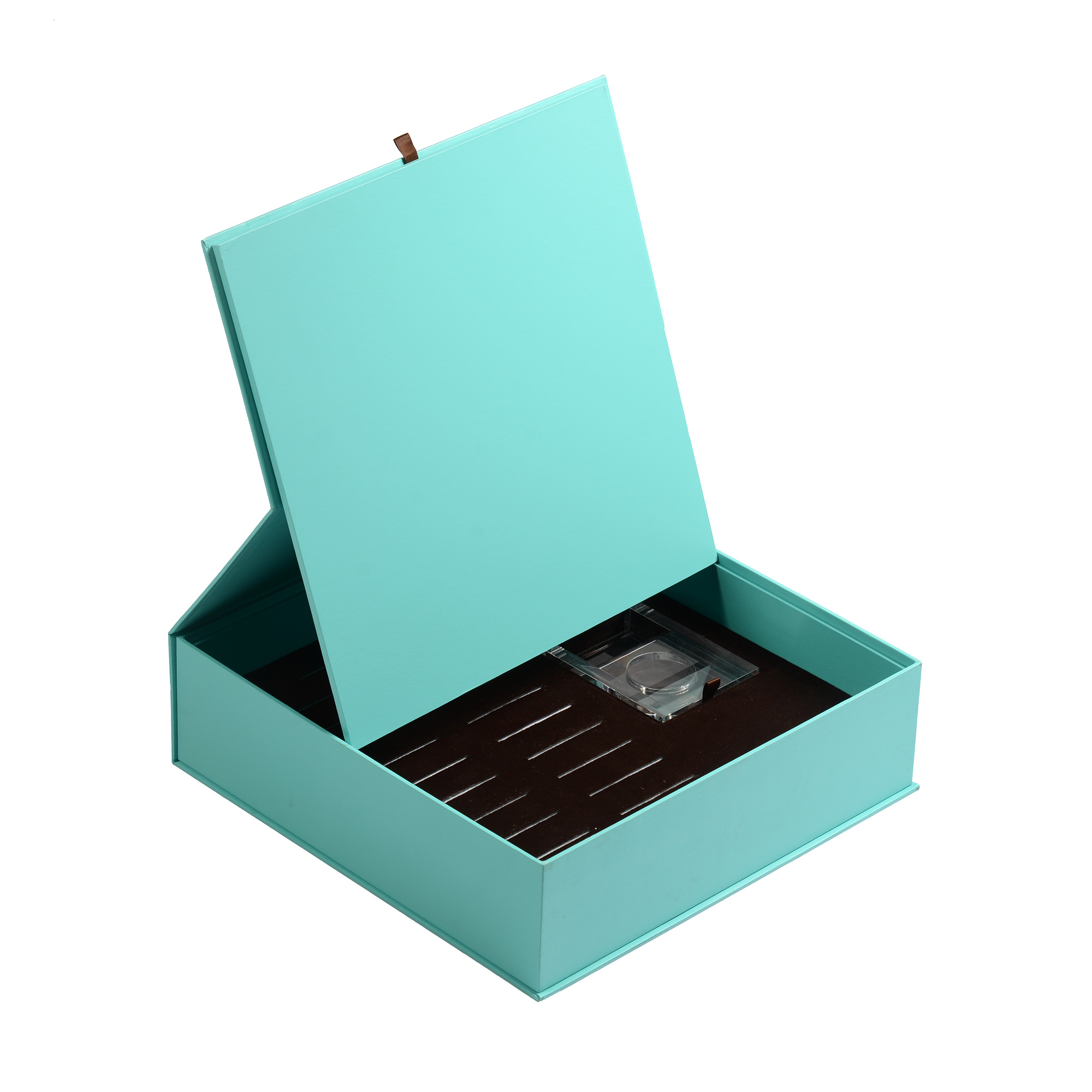 Sky-blue paper precious metal packing box