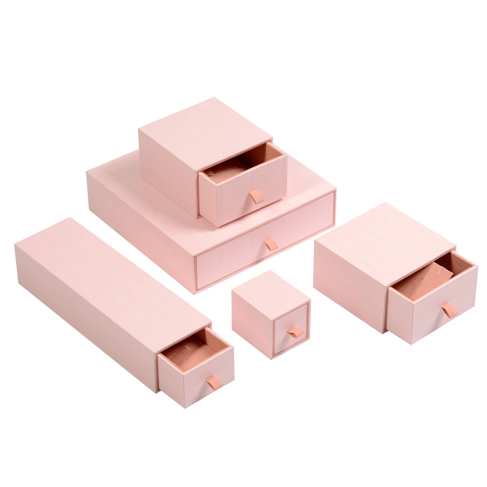 Pink drawer plastic  jewelry box