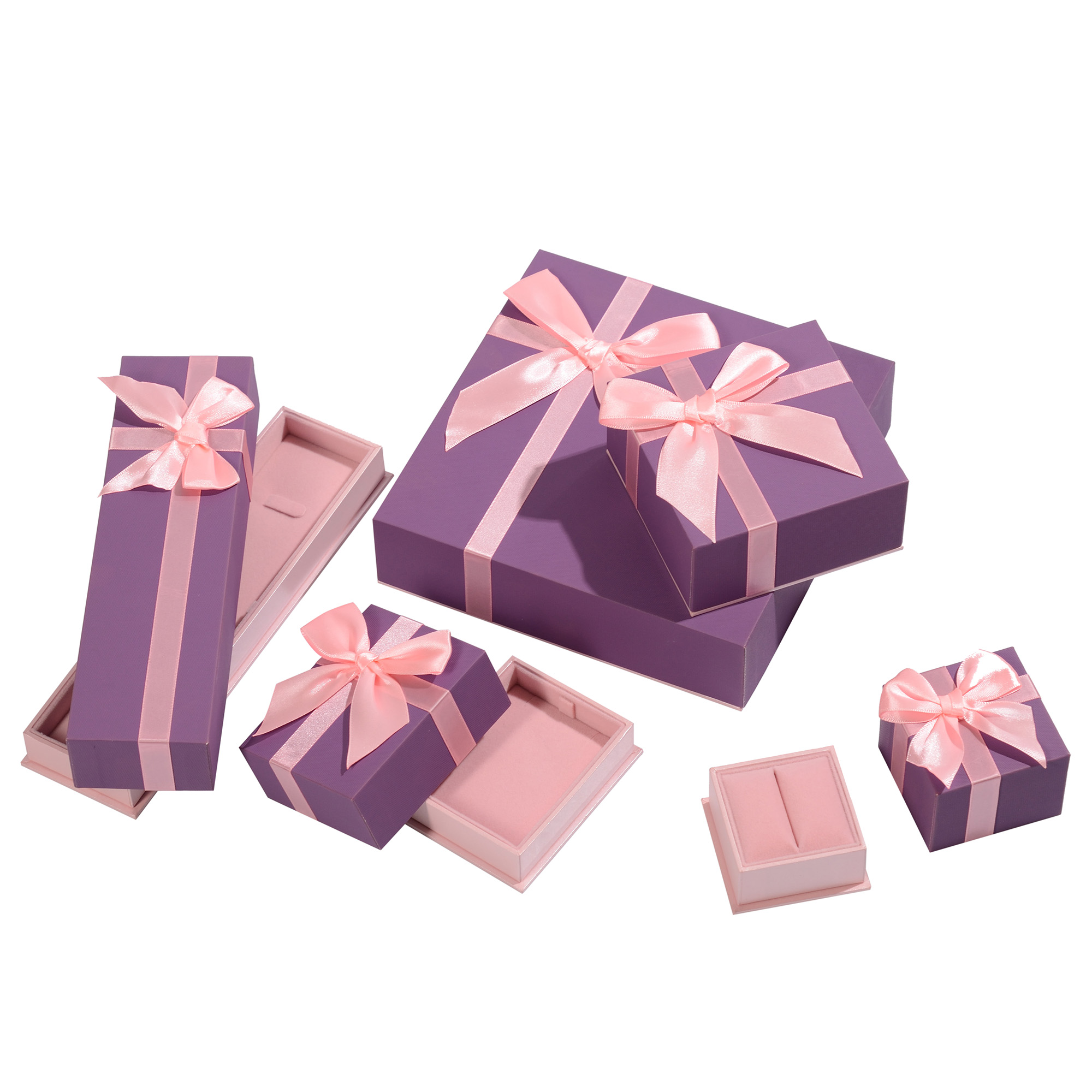 Tactile paper bow paper jewelry box