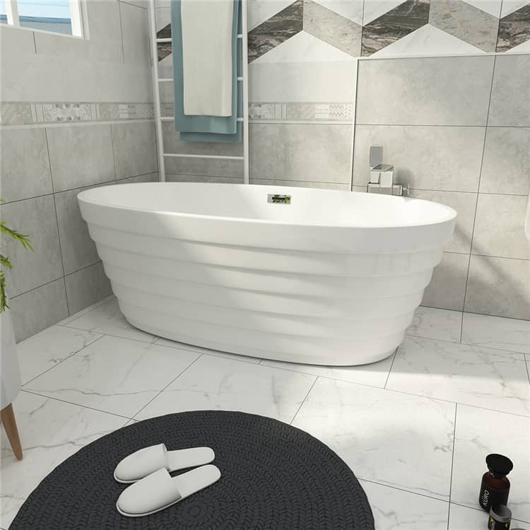 Threaded Free Standing Bathtub