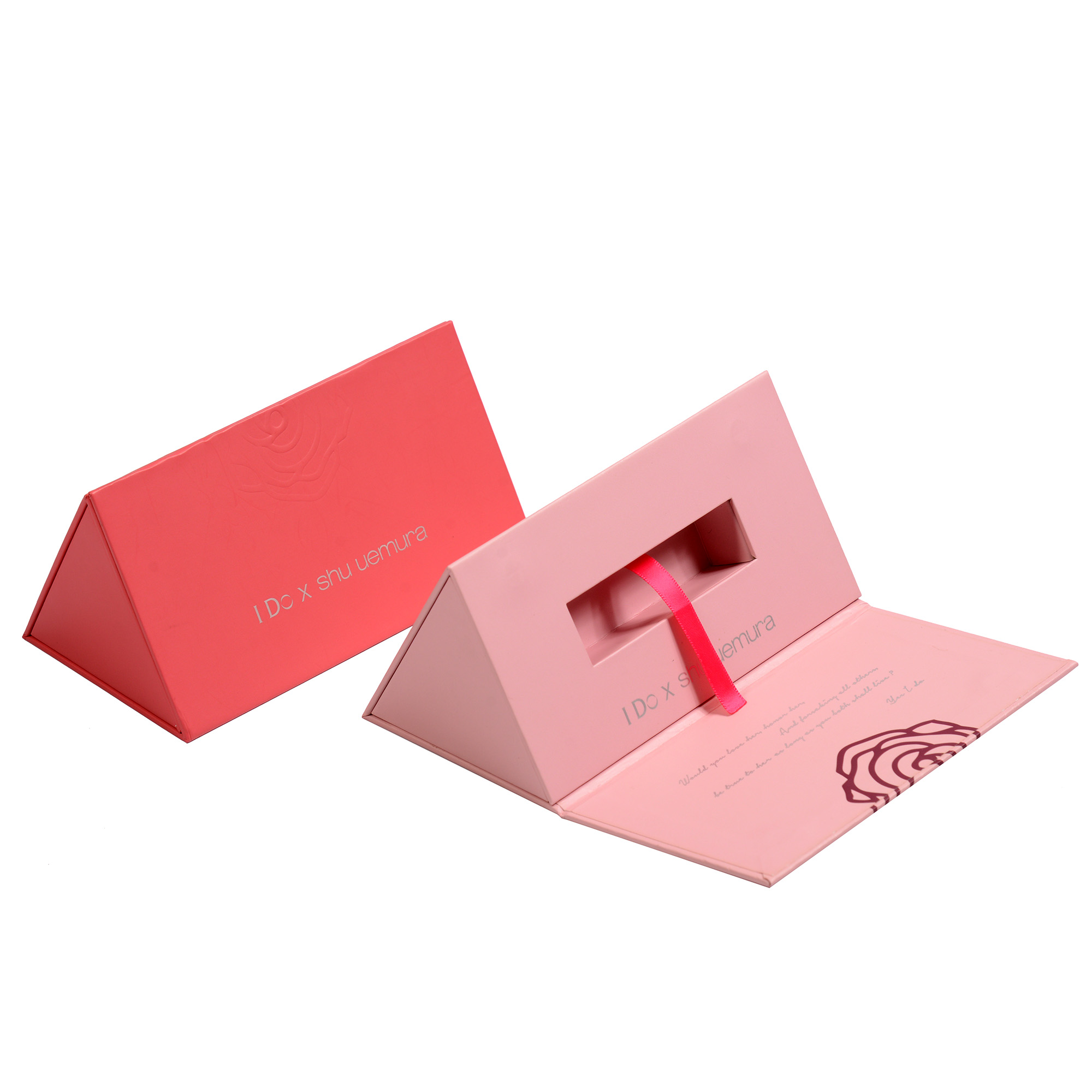 Triangle lip gloss paper cosmetics box