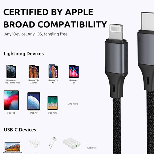 USB C-аас Lightning кабель