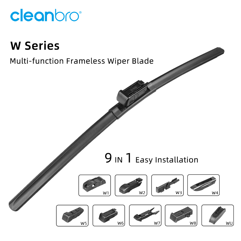 Universal Windshield Wiper Blade With 9 Multi-functional Clips