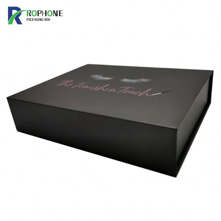 Boutique high-end black magnetic gift box packaging to create a perfect visual effect
