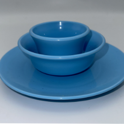 blue cutlery set