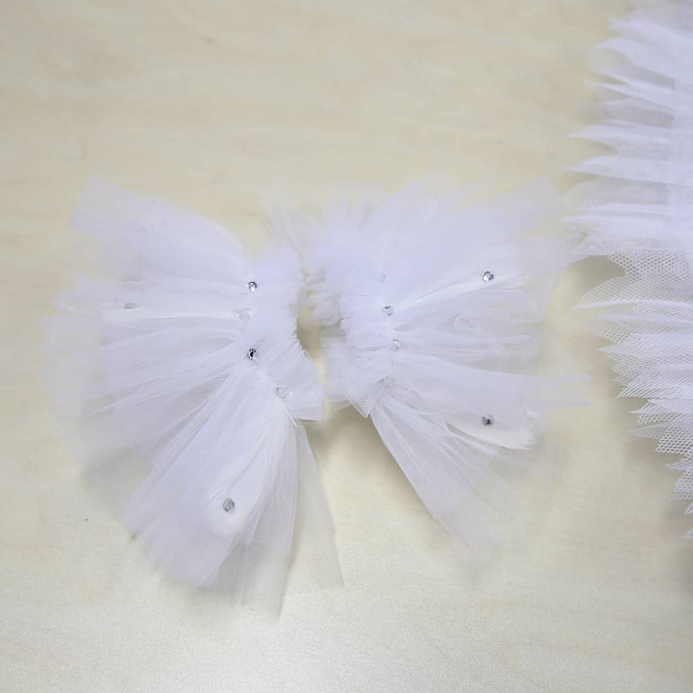 Fitdance Diamond Sequin White Feather Ballet