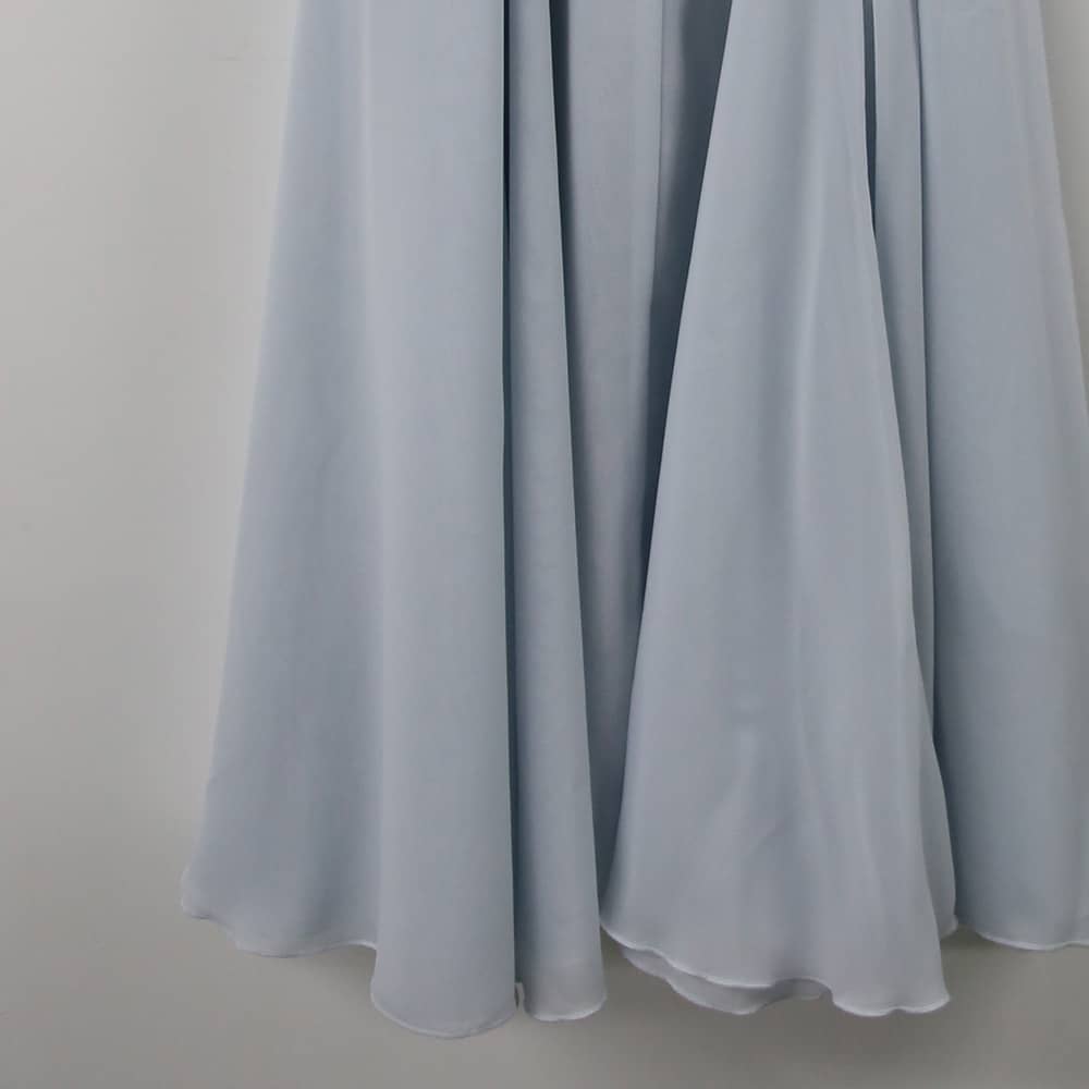 Fitdance Light Blue Solid Color Long Skirt