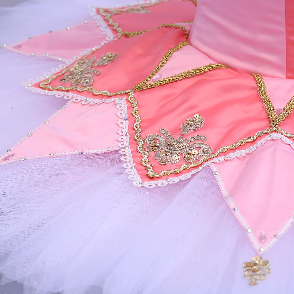 Fitdance Lotus Root Pink Sequined Flower Ballet