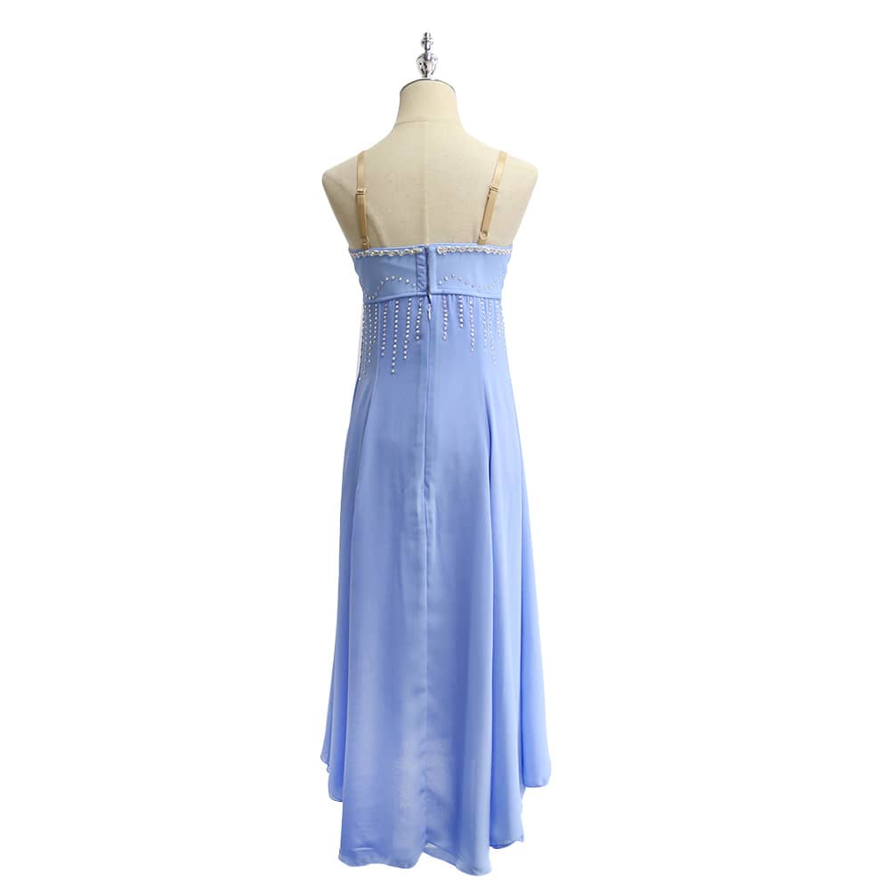 Fitdance Rhinestone Blue Dress