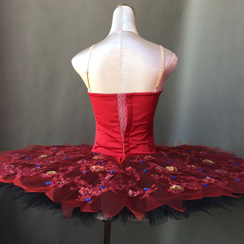 Fitdance Sapphire-embellished Cherry Red Tutu