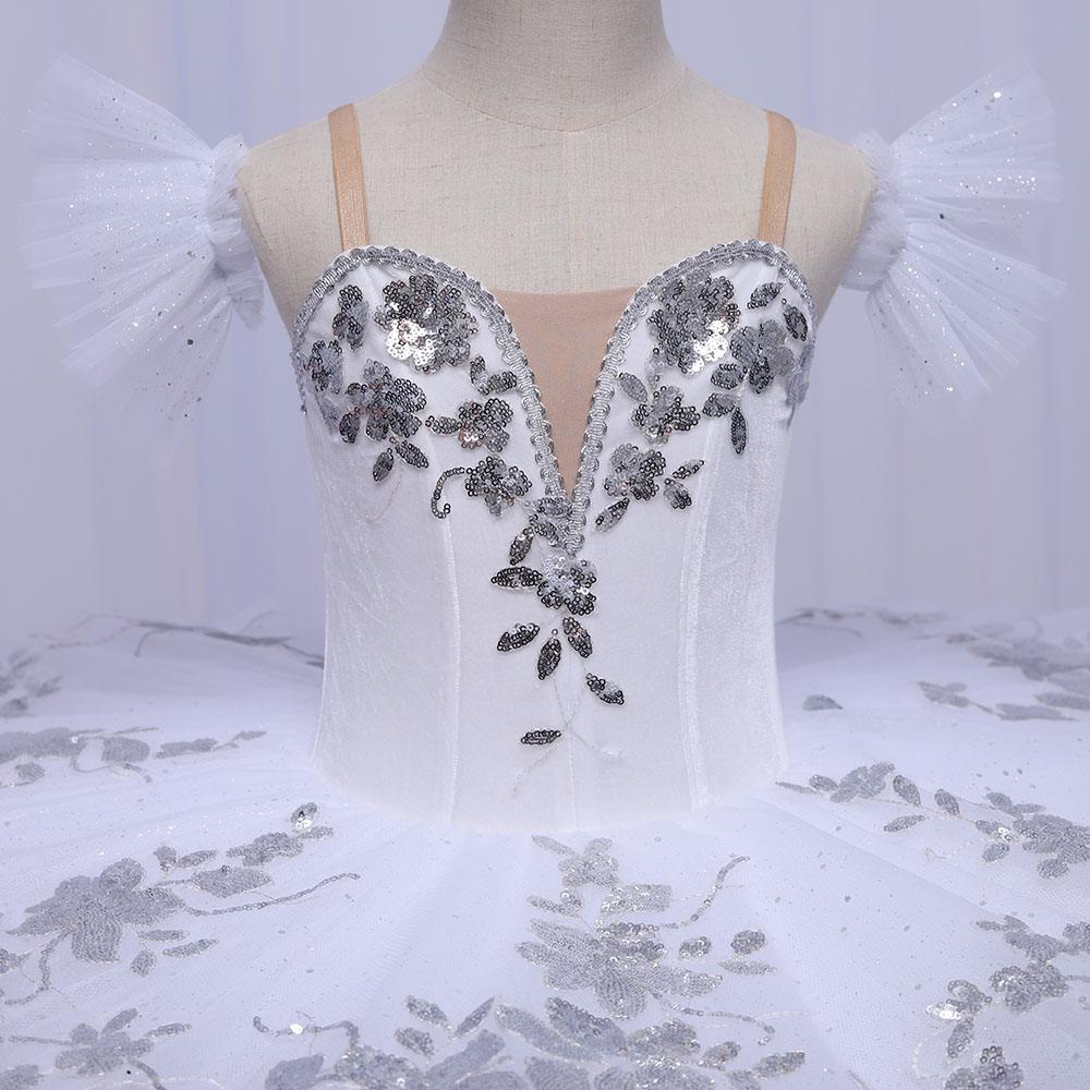 Fitdance Sequined Silver Flower Ballet